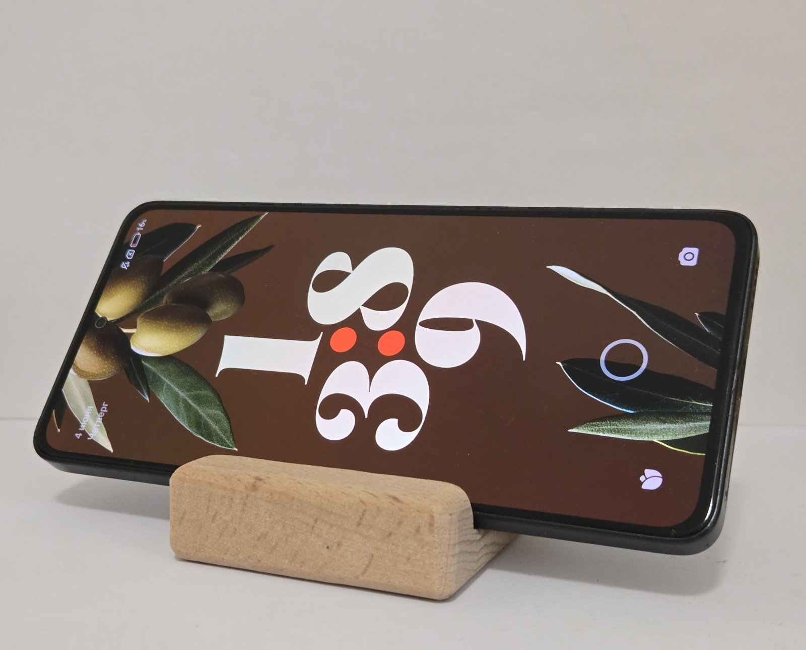 Handcrafted Solid Wood Phone Stand — Minimalist Desk Accessory